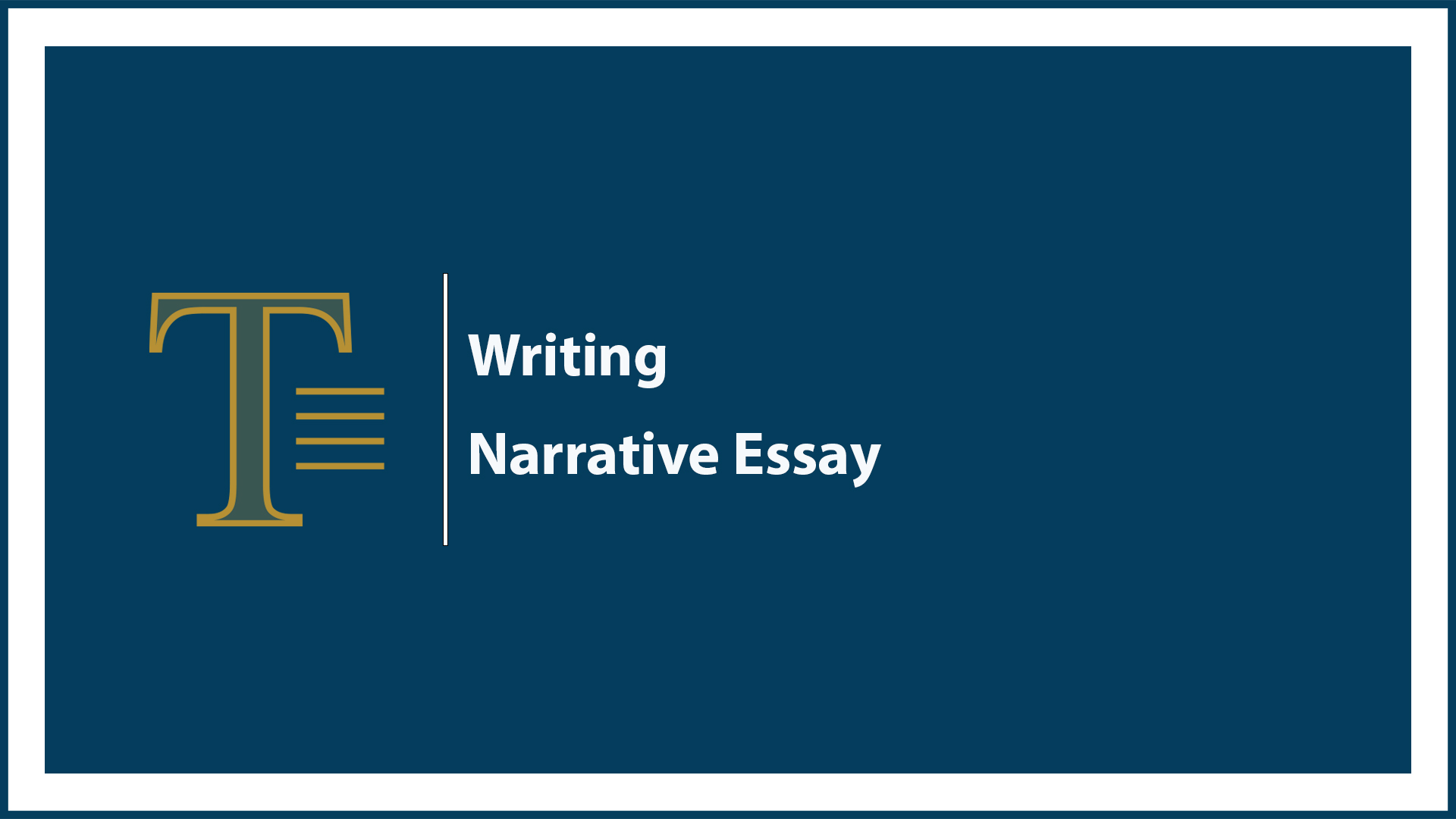 Narrative Essay